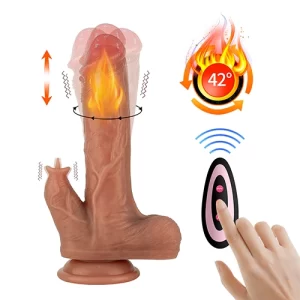 Dildo Vibrador Multiorgásmico a Control Remoto Apolo ll 20 cm Largo x 3.6 cm Ancho Liquid Silicón Dildo  APOL136