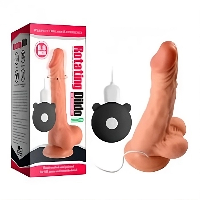 Dildo Vibrador 22 cm Largo x 4.4 cm Ancho ROTATING ROTA124