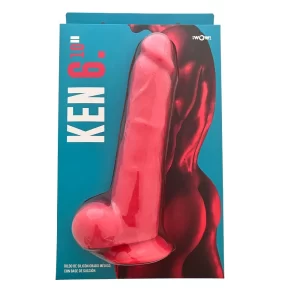 Dildo Realista KEN6 Rojo de 26 cm Largo x 5.7 cm Ancho - 10 Pulgadas KEN6136