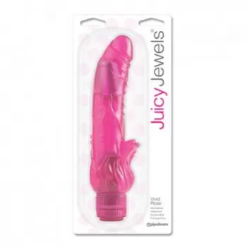 Dildo Vibrador 22 cm Largo x 4.4 cm Ancho JUICY JEWELS VIVID ROSE JUIC14