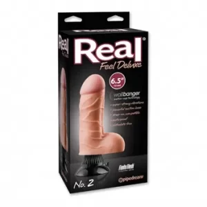 Dildo Vibrador 16 cm Largo x 7.3 cm Ancho Real Feel Deluxe # 2 REAL165
