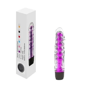 Dildo Vibrador 17 cm Largo x 3.2 cm Ancho VIBRATOR WITH GEL COVER WITH151