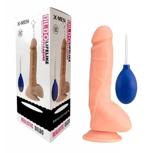 Dildo de 23 cm Largo x 4.2 cm Ancho - 9 Pulgadas X-Men Realistic Ejaculating X-ME13