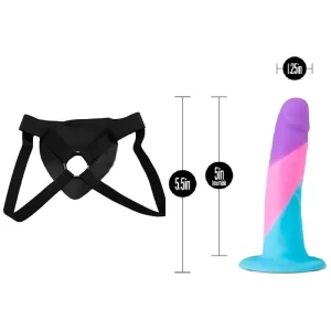 Kit Dildo y Arnes Económico 13 cm Largo x 3 cm Ancho D15 Vision of Love Blush Novelties Strap-on 13 C9008