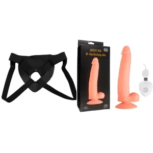Kit Dildo y Arnes Económico 18 cm Largo x 4.1 cm Ancho SEDUCER Strap-on 18 C9698