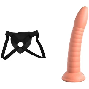 Kit Dildo y Arnés Económico 19 cm Largo x 3.5 cm Ancho Wild Thing 7 Inch Strap-on 19 C9782