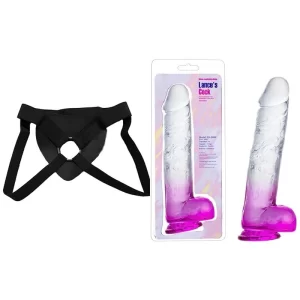 DILDO BICOLOR (Según Existencias) Strap-on Kit Dildo y Arnes Económico 22 cm Largo x 5 cm Ancho 22 C9828