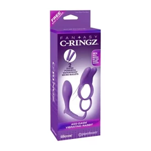 Anillo Vibrador para el Pene y Plug Anal Ass-Gasm Vibrating Rabbit ANIL9040