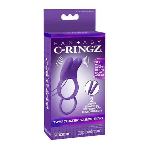 Anillo Vibrador para el Pene Twin Teazer Rabbit Ring ANIL9165