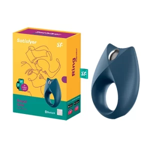 Anillo Vibrador para el Pene con Aplicación para Celular Royal One Blue ANIL9483