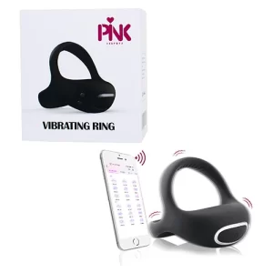 Anillo Vibrador para el Pene con Aplicación para Celular The Boss Vibrating Ring App Pink Sex Toys ANIL9749