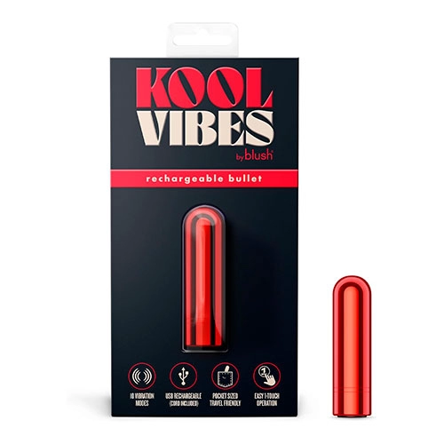 Bala Vibradora Sexual Kool Vibes Cherry Blush Novelties BALA9106