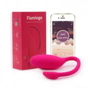 Bala Vibradora Sexual con Aplicacion para Celular VIBRADOR RECARGABLE FLAMINGO MAGIC MOTION BALA9125