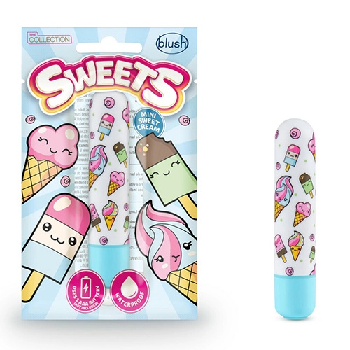 Bala Vibradora Sexual Mini Sweet Cream Blue BALA9349