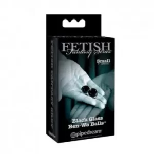 Bolas Vaginales de Kegel Black Glass Ben Wa Balls Small BOLA9595