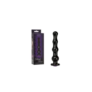 Bolas Anales 20.3 cm Largo DILDO BLACK ROSE VIOLET GEMS WAND BOLA9743