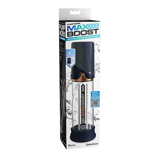 Bomba de Vacío para el Pene Automática Max Boost Blue Clear PIPEDREAM Penis Pump BOMB9969