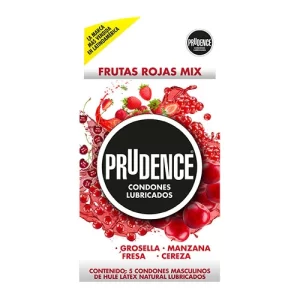 Condón Frutas Rojas Mix C/5 Prudence COND9908
