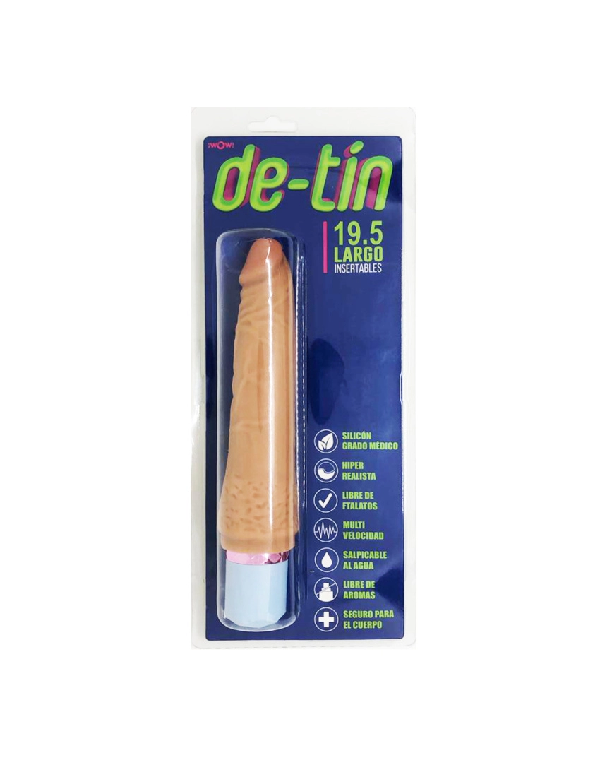 Dildo Vibrador 23.5 cm Largo x 5 cm Ancho DE TIN VIBRADOR REALISTA DE T150