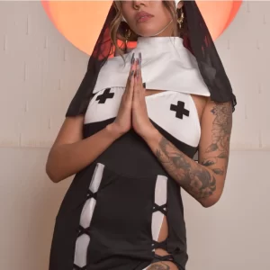 DISFRAZ DE SEXY MONJA -CHICA para Mujer DISF9474