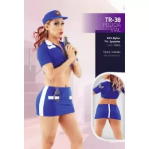 Disfraz sexy de Policía Vial para Mujer DISF9898
