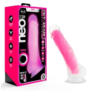 Dildo de 17 cm Largo x 3.8 cm Ancho - 7 Pulgadas Glow in the Dark Paradise Blush Novelties  GLO127