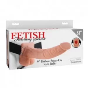 Hollow Strap On with Balls Funda para el Pene con Arnes Strapon para Hombre 22 cm Largo x 4.6 Ancho  HOL9751