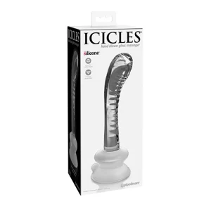 Dildo de Cristal Trasparente Con Ventosa Icicles No. 88 ICIC68