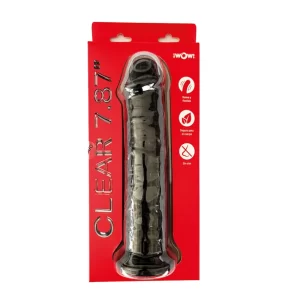 Dildo de 20 cm Largo x 6.1 cm Ancho - 8 Pulgadas JELLY Claro 7.8 JELL122