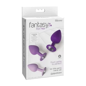 Juego de Tres Plugs Anales de Silicón con Diamantes Her Little Gems Trainer Set JUEG9947