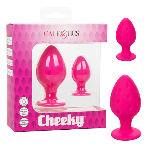 Kit de Dos Plug Anal de Silicón Rosa Cheeky Modelo KIT 9667