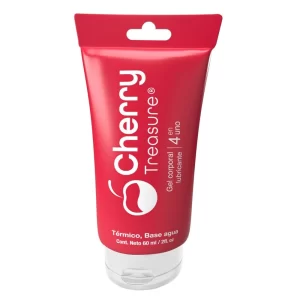 LUBRICANTE 4 EN 1 CHERRY BY TREASURE 60ML LUBR9629