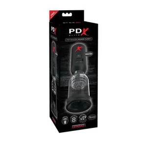 Masajeador para el Pene Tip Teazer Power Pump Clear/Black Masturbador MASA9257