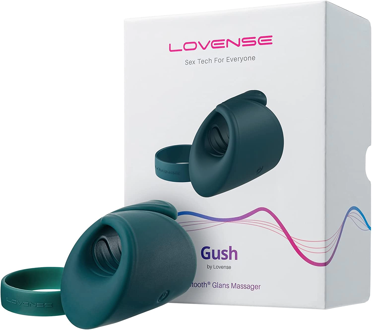 Masajeador para el Pene Gush Lovense - Masajeador de Glande Flexible y de Manos Libres Masturbador MASA9494