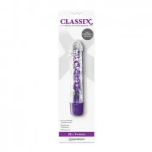 Dildo Vibrador 17 cm Largo x 3.3 cm Ancho Classix Mr. Twister Purple MR. 152