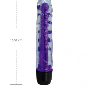 Dildo Vibrador 16 cm Largo x 3.5 cm Ancho - ODIBO LOLLIPOP PURPLE ODIB61