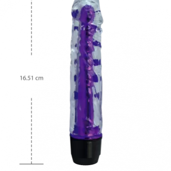 Dildo Vibrador 16 cm Largo x 3.5 cm Ancho - ODIBO LOLLIPOP PURPLE ODIB61