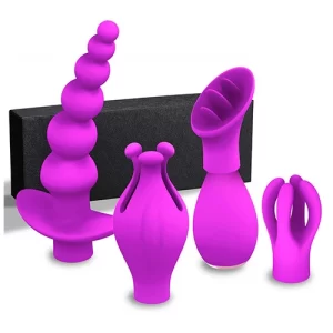 Plg Anal con Bolas Anales y Estimulador de Clitoris con Bala Vibradora Vibrating Bullet with 4 Caps PLG 9109
