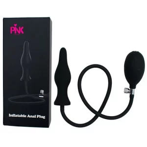 Plug Anal Inflatable Negro Bomba Manual #2 Pink Sex Toys PLUG9215