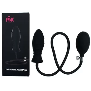 Plug Anal Inflatable Negro Bomba Manual #3 Pink Sex Toys PLUG9316