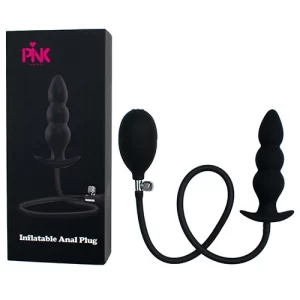 Plug Anal Inflatable Negro Bomba Manual #1 Pink Sex Toys PLUG9449