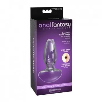 Plug Anal Hueco Transparente para Principiantes - Beginner's Anal Gaper PLUG9548