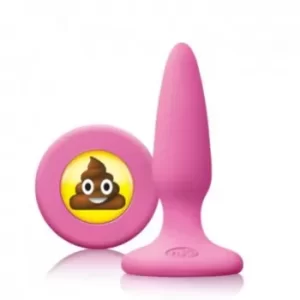 Plug Anal de Silicón Rosa con Emoji de Popó - Moji's PLUG9575