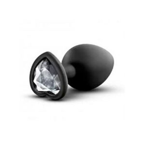 Plug Anal de Silicón con Diamante en Forma de Corazón Pequeño para Principiantes PLUG SILICON HEART PLUG9857