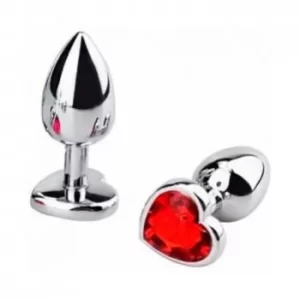 Plug Anal Metálico con Diamante en Forma de Corazón PLUG HEART METAL MEDIUM PLUG9957