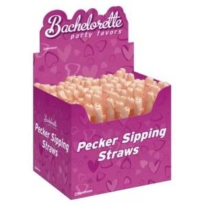 Popotes con Forma de Pene PD6205-99 PECKER SIPPING STRAWS (El Precio Es Por Pieza) POP9160