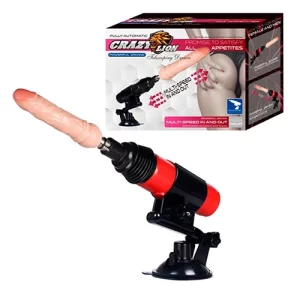 Sex Machine Kit 4 Dildos y Extensión Maquina de Sexo Automática Telescópica SEX 9459