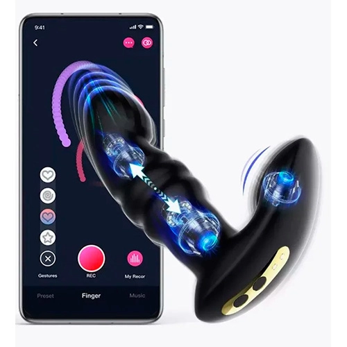 Vibrador Prostatico con Aplicación para Celular Jive Black Magic Motion para Hombre VIBR9803
