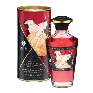 Warming Oil Sparkling Strawberry Wine WARM9345