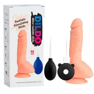 Dildo Vibrador Eyaculador 23 cm Largo x 4.2 cm Ancho X-Men Vibrating Realistic Ejaculating Dildo X-ME21
